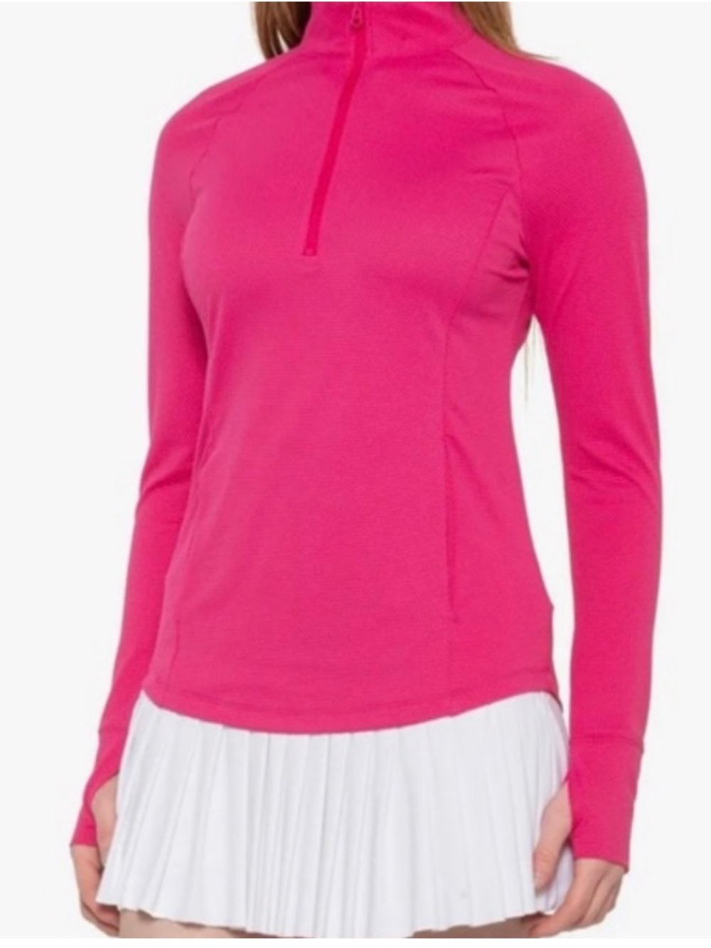Tommy Bahama Women's Golf IslandZone Textured Quarter Zip Popover UPF 50 Layer